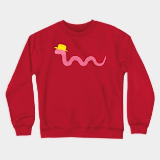 Wiggly Western Worm Crewneck Sweatshirt